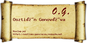 Osztián Genovéva névjegykártya